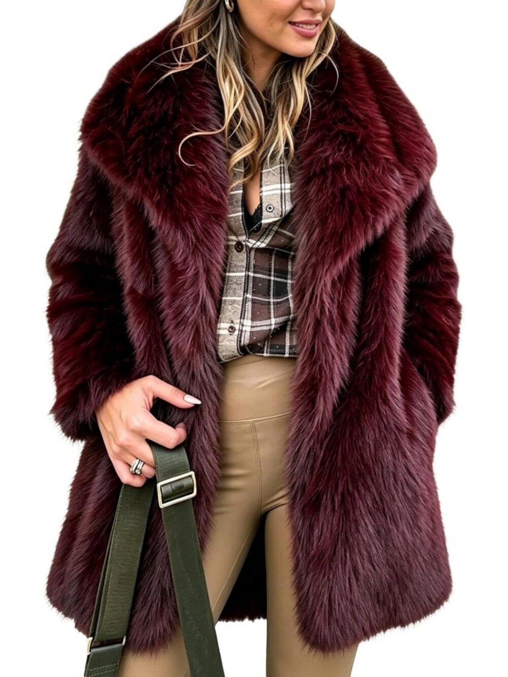 Cozy Long Faux Fur Coat for Women | Warm Fluffy Jacket | Winter Essential